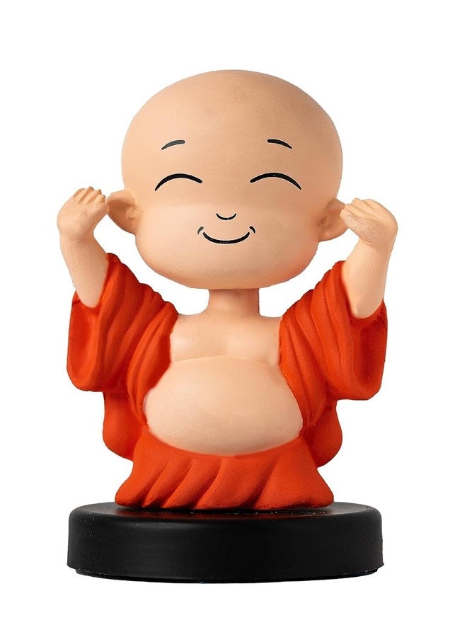 Buko Resin Laughing Buddha Bobblehead - Good Luck Idol For Car, Home, Office Decor, Superhero Action Figure,Great For Gifts,Multicolor,45 X 45 Mm - Image 1